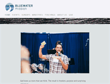 Tablet Screenshot of bluewatermission.org